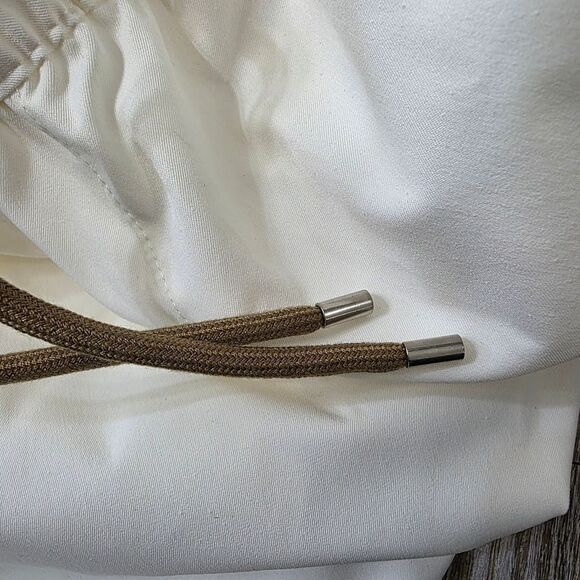 Air Jordan Women's Woven Shorts Beige Tan Black Pockets New DZ3343-133 Small S - Picture 12 of 16